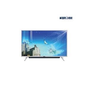 Bruhm 55" UHD Smart LED TV with Android OS (BTF 55SV) + Steel Bezzle + Wall Bracket