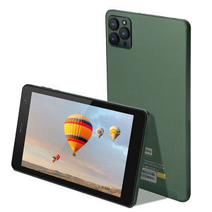 C Idea 8 Inch Tablet,Android 12 Portable Light Dual Camera Sim 256GB Adult Men Tablet With Case Green