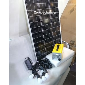 CompactPower Solar Lighting And DC Kits 4 X 5watt 12V Bulbs 50watts Panel