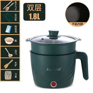 Double Layer Stainless Steel Office Electric Pot Cooker