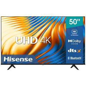 Hisense 50'' Inches Smart UHD 4K TV (50A6K) Black +1 Year Warranty