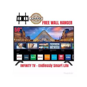 Infinity 50" INCH SMART Full HD 4K SCREEN TV + FREE WALL HANGER