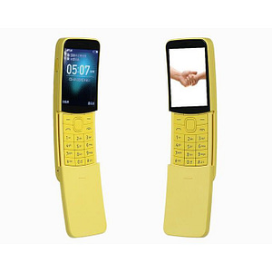 Nokia 8110 Yellow 2.4" 2MP Dual SIM 4G Slider MicroSD Cell Phone
