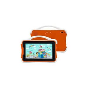Wintouch 7"Kids Educational Tablet,K701 With Single Sim,1GB 16GB,Standing Case + Screen Protector,Orange.